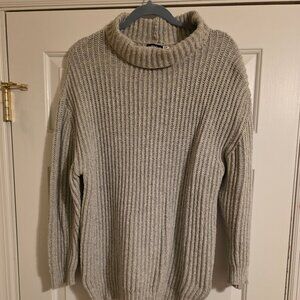 Urban Outfitters BDG Grey Ribbed Knit Turtleneck Sweater  Sz M